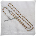 Colours Religious 8mm Plastic Beads Rosary (IO-cr235)